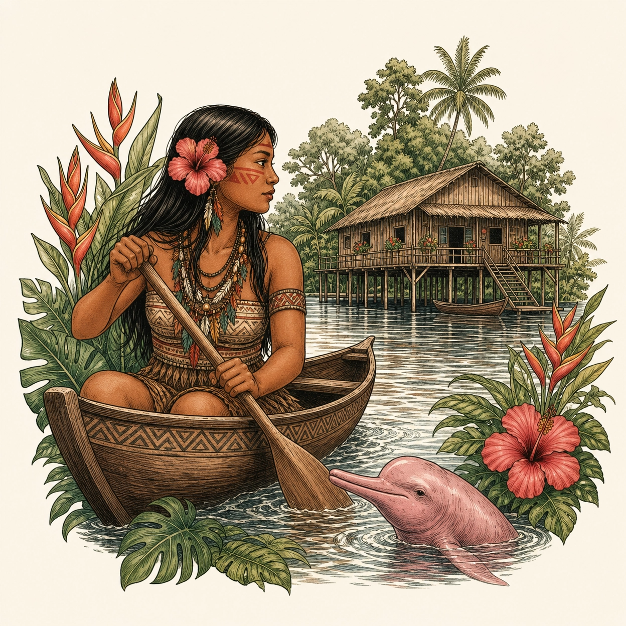 Ilustração Ancestral da Amazônia